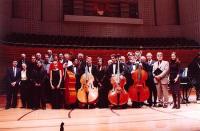 Europäische Kulturpreisverleihungen 2003 in Luzern: Gruppenfoto der Preisträger und Preisstifter mit dem Schweizerischen Bundespräsidenten Pascal Couchepin und Stiftungspräsident Dr. Ernst Seidel.