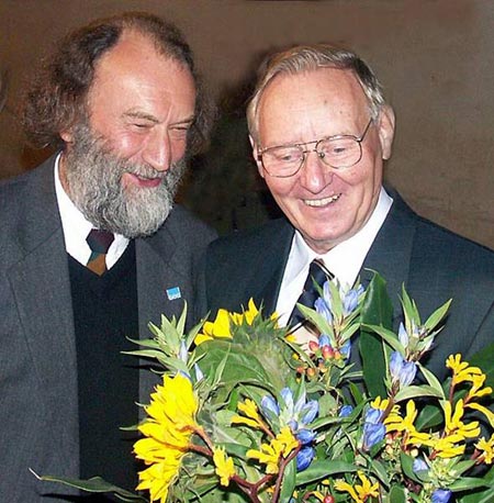 Professor Rolf Kuhn und Preisträger Helmut Rippl