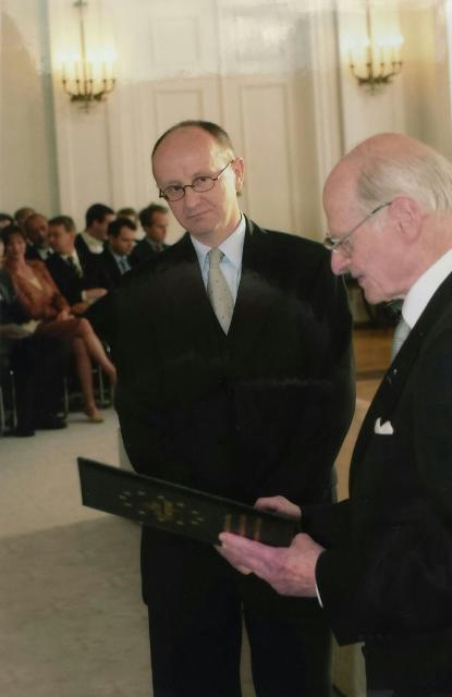 Verleihung des Europäischen Kulturpreises an Werner Semmler im Bundespräidialamt in Berlin