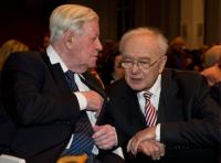 Alt-Bundeskanzler Helmut Schmidt würdigt Manfred Solpe